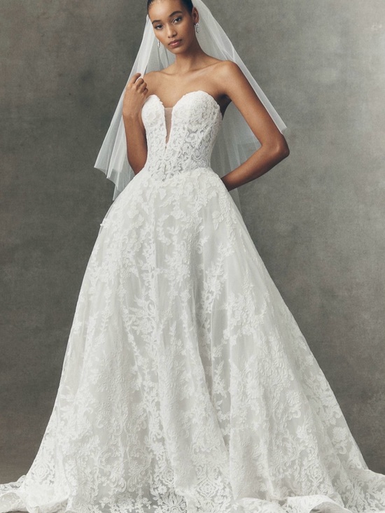 Anthropologie Dresses & Skirts - Pronovias x Anthropologie Weddings Kareny Basque-Waist Wedding Gown